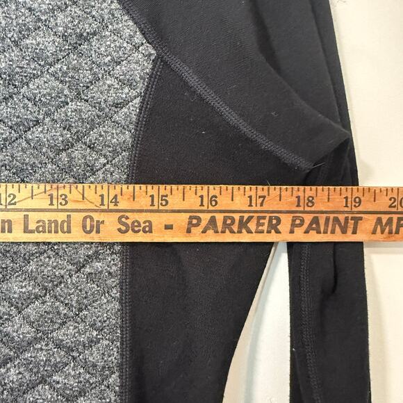 Smartwool Women's Diamond Peak Quilted Dress Black Grey Wool Medium Long Sleeve - Picture 7 of 8